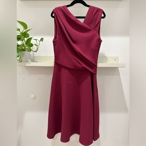 Reiss berry mini dress asymmetrical neckline Size 0